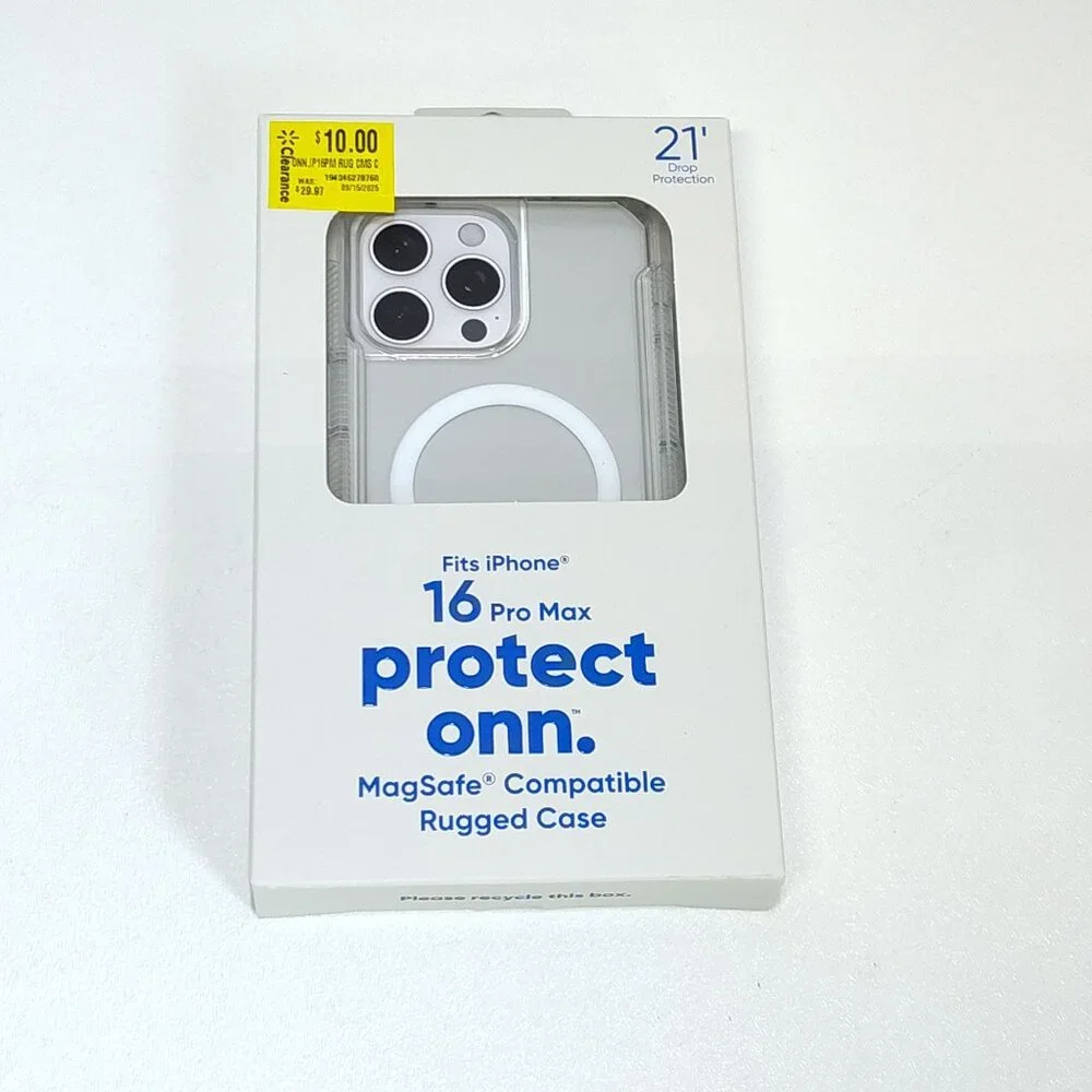 Protect Onn iPhone 16 Pro Max MagSafe Compatible Rugged Case 21' Drop Tested NIB